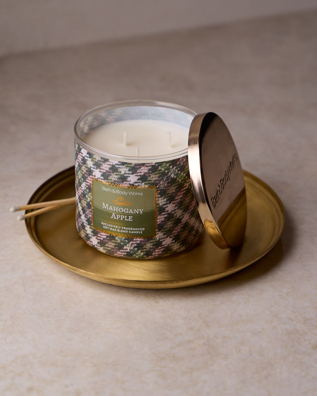 Mahogany Apple 3-Wick Candle